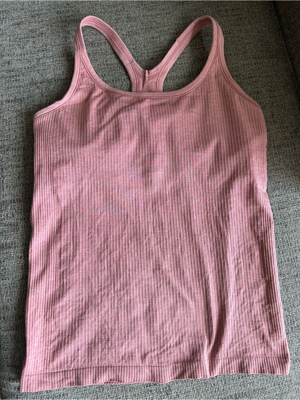 Lululemon Ribbed Pink Racerback Tank Top - Women's